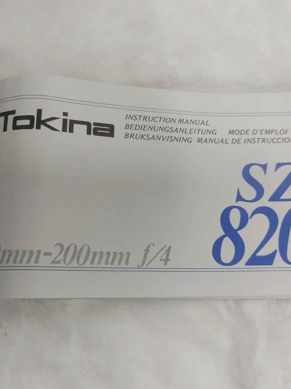 TOKINA LENS, ELZ 840, 80MM - 200MM F/4, MADE IN JAPAN-New open Box